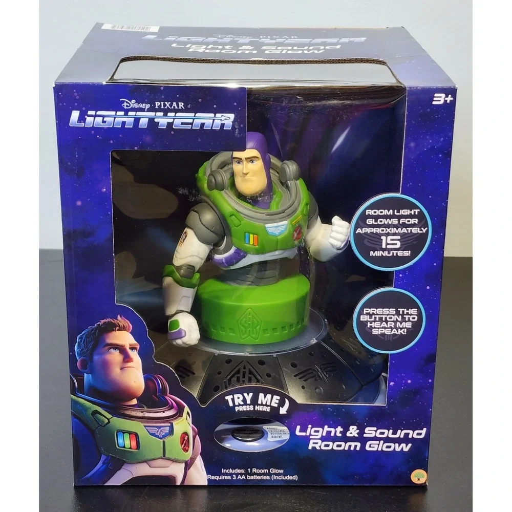 Disney‎ Pixar Lightyear Light & Sounds Room Glow Buzz Lightyear Night Light!